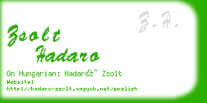 zsolt hadaro business card